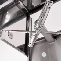 Stalgast Spülstraße: Zulauftisch 80 cm links + Haubenspülmaschine + Ablauftisch 100 cm rechts