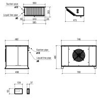 Split-Kühlaggregat 9,8 m³ bis 26,1 m³