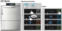 Winterhalter Geschirrspülmaschine Bistro UC-L, mit eingebautem Enthärter, inkl. Anschlussmaterial, inkl. Inbetriebnahme durch Winterhalter