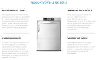 Winterhalter Geschirrspülmaschine Bistro UC-L, mit eingebautem Enthärter, inkl. Anschlussmaterial, inkl. Inbetriebnahme durch Winterhalter