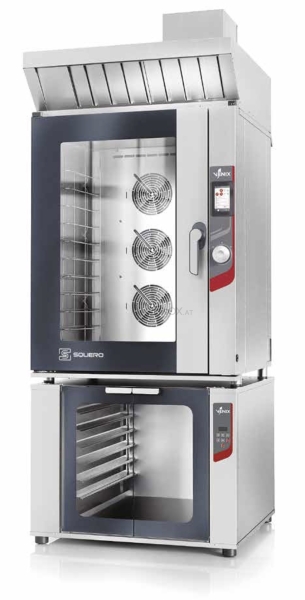 Kombidämpfer SQUERO mit Selbstreinigung 10x GN 1/1 od. 60x40 cm - Touchscreen, mit WLAN, Venix