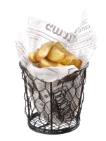 Drahtkorb Basic,rund, HENDI, ⌀120x(H)110mm