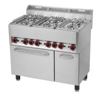 Thermik Serie 600 I Gasherd mit Elektrobackofen I SPT-90GL
