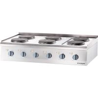 Stalgast Elektro-Kochfeld als Tischgerät mit 6 Herdplatten, Serie 700 ND, Neugerät, originalverpackt, ungeöffnet (Rückläufer)