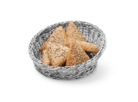 Brotkorb, rund abgeschrägt, HENDI, Hellgrau,...