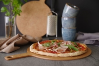 Pizzabrett mit Griff, HENDI, ⌀254x(H)6mm
