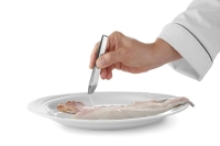 Pinzette für Fischgräten, schräger Kopf, HENDI, (L)120mm