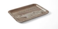 Serviertablett aus Melamin mit Holzoptik , AmerBox, Holz...