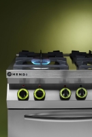Gasherd 4-flammig mit Ofen GN 1/1, HENDI, Kitchen Line,...