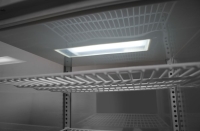 Aufsatz-Kühlvitrine 58 Liter, Arktic, schwarz, 230V/170W, 452x406x(H)830mm