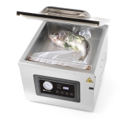 Vakuumkammer-Verpackungsmaschine Profi Line 410, HENDI, Profi Line, Dichtungsband: 410 mm, 230V/1100W, 510x625x(H)455mm