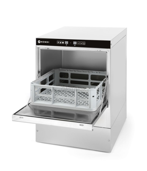 Geschirrspüler 40x40 - elektromechanische Steuerung, HENDI, mit Spülmittelpumpe, 230V/2800W, 470x510x(H)710mm