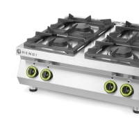 Gasherd Kitchen Line - 4 Kochfelder, Table-Top, HENDI, Kitchen Line, 19kW, 800x700x(H)310mm
