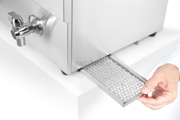 Induktionsfritteuse - mit Ablasshahn 2x8 l, HENDI, Profi Line, 16L, 7 kW / 230 V, 577x609x(H)410mm
