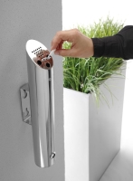 Aschenbecher zur Wandmontage, HENDI, ⌀75x(H)460mm