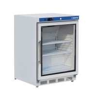 SARO Lagerkühlschrank mit Glastür - weiß,...