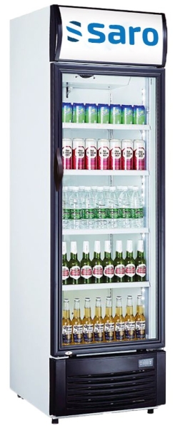 SARO Getränkekühlschrank mit Werbetafel, Modell GTK 382