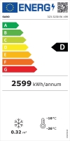 SARO Tiefkühlschrank mit Glastür, Modell EK 199