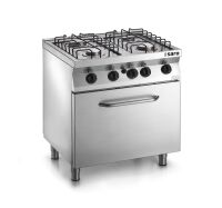 SARO Fast-Serie Gasherd mit Gasbackofen, Modell F7/FUG4LO