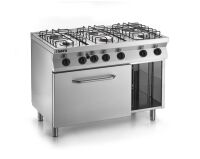 SARO Fast-Serie Gasherd mit Gasbackofen, Modell F7/FUG6LN