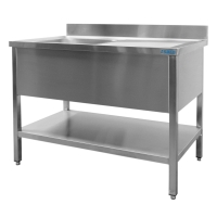 SARO Spültisch 1 Becken, links - B 1000 x T 600mm