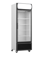 SARO Kühlschrank mit Glastür + Werbetafel,...