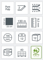 Lucart STRONG 19J Toilettenpapier - 130 m, 2-lagig, 12...