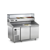 Everlasting Hi-End Pizzatisch 1,47 x 0,8 m - mit GN 1/3...