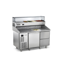 Everlasting Hi-End Pizzatisch 1,47 x 0,8 m - mit GN 1/3...